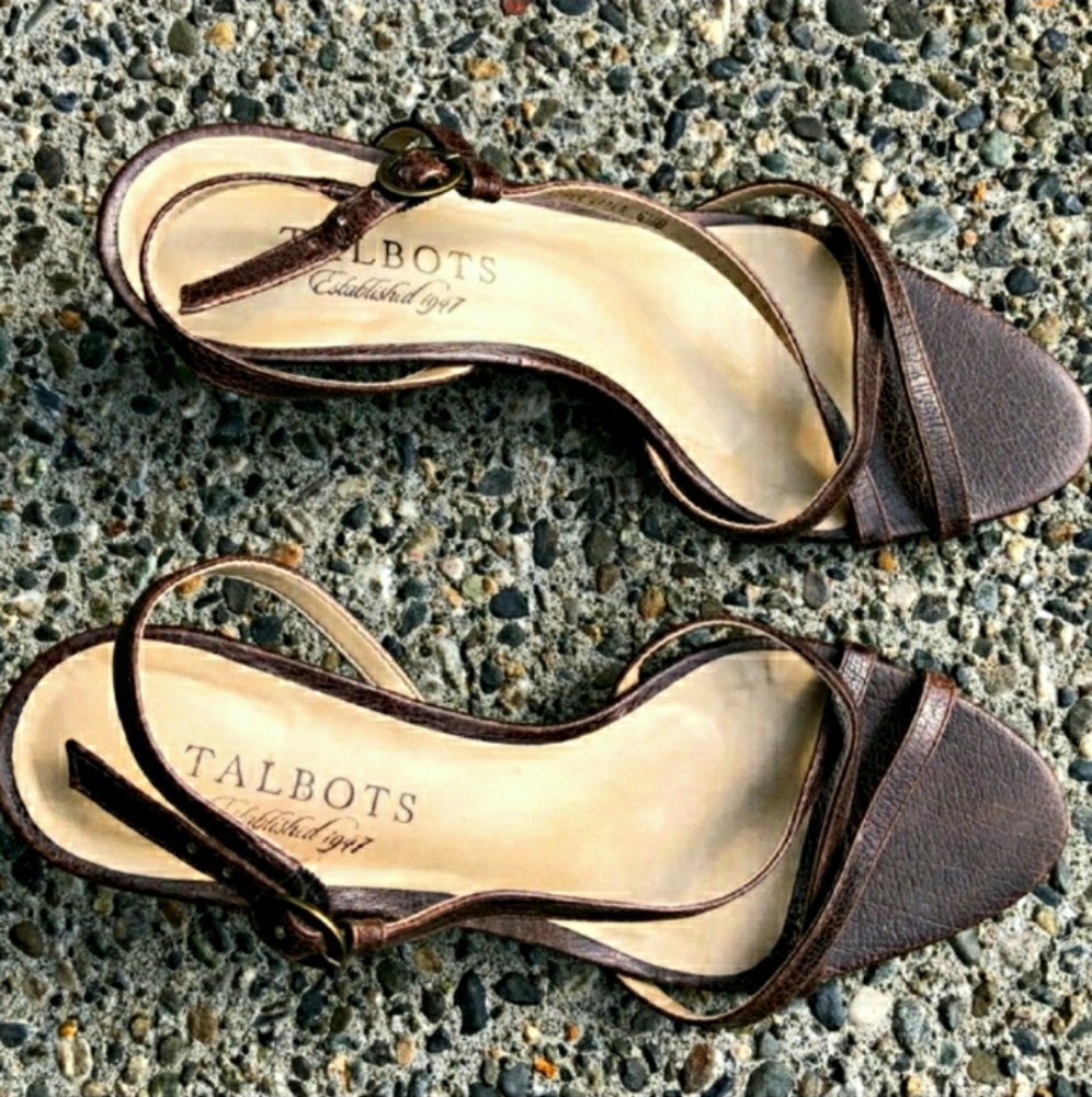 Talbots Strappy Heeled Sandals - Size 6.5